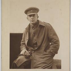 Digital Image - Edgar Rouse, Portrait by Henry Walter Barnett, Hyde Park, London, World War I, Feb-May 1918