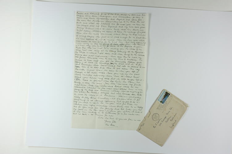 Letter - From Nippy, Frankston, Victoria to Jim Leech, Middlesex, England, 19 Dec 1956