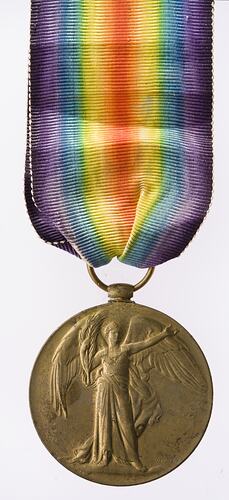 Medal - Victory Medal 1914-1919, Great Britain, Private Charles Michael A. Mills, 1919 - Obverse