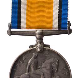 Medal - British War Medal, Great Britain, Private Charles Michael Mills, 1914-1920 - Reverse
