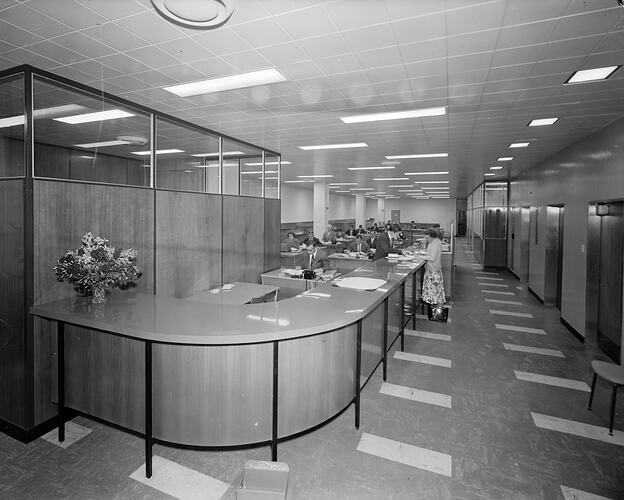 London Assurance Corporation, Office Interior, Melbourne, Victoria, Nov 1958