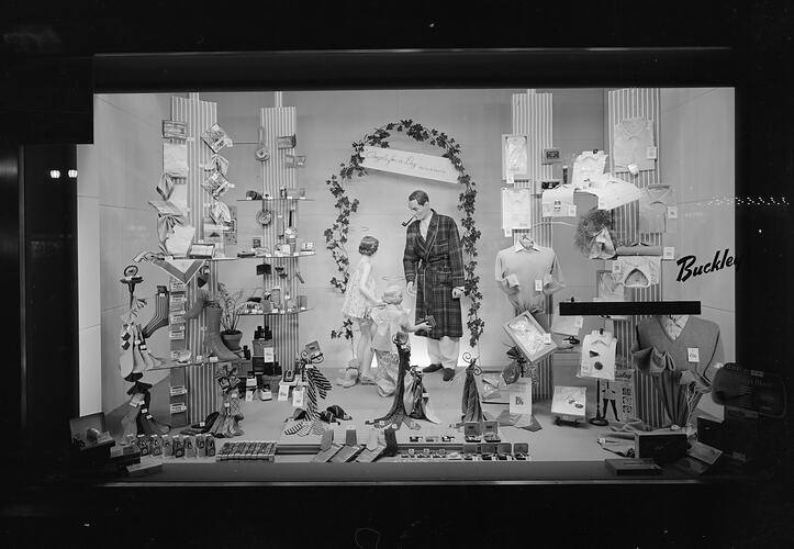 Window Display, Buckley's Department Store, Melbourne, Victoria, Sep 1958