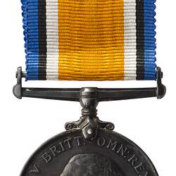 Medal - British War Medal, Great Britain, Corporal Harry Watkins, 1914-1920 - Obverse