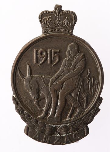 Badge - Anzac Commemorative, Australia, Private R.M. Collins, 1967 - Obverse