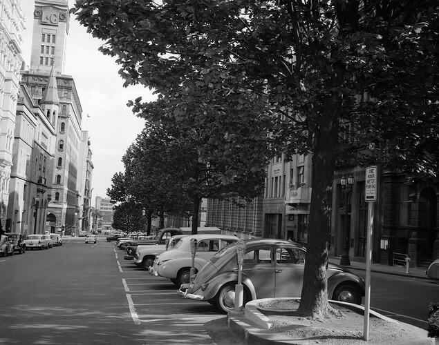 Streetscape, Queen Street, Melbourne, Victoria, 1956