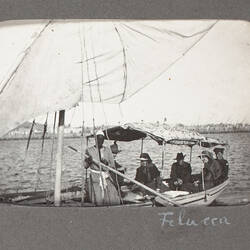 Photograph - 'Felucca' Sailboat Carrying Passengers, Egypt, World War I, 1915-1917