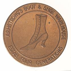 Medal - Armstrong Shoe Mart, Frankston, Victoria, Australia, 1984