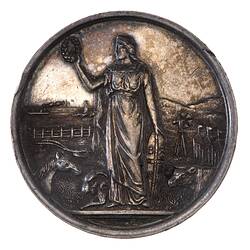 Medal - Royal Agricultural Society of Victoria Silver Prize, 1893 AD