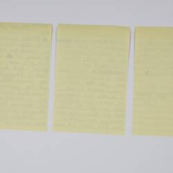Handwritten Notes - Kathleen Cox, Anzac Day Light up the Dawn Service, 25 April 2020