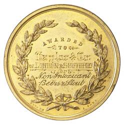 Medal - Queensland International Exhibition Gold Prize, 1897 AD