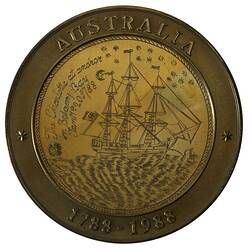 Medal - Bicentenary of the Charlotte Medal 1788-1988, Dr John Chapman, Caulfield South, Victoria, Australia, 1988