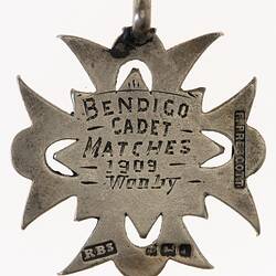 Medal - Bendigo Cadet Match Prize, Victoria, Australia, 1909