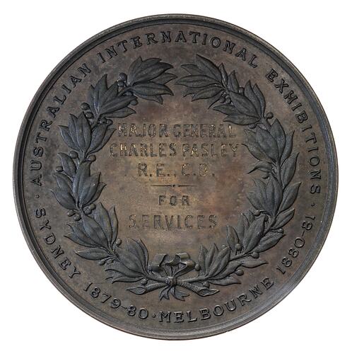 Medal - Australian International Exhibitions Commissioners, 1879 - 1881 AD