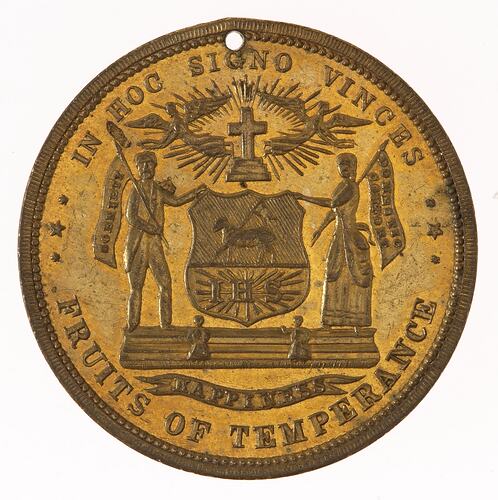 Medal - Roman Catholic Total Abstinence Pledge, c. 1885 AD