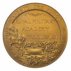 Medal - Royal Military College, Woolwich, c. 1911 AD