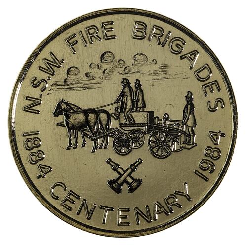 Medal - Centenary of New South Wales Fire Brigade, 1984 AD