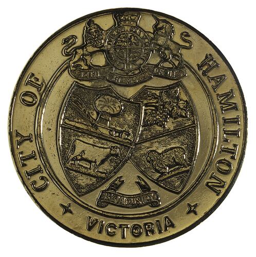 Medal - Sesquicentenary of Victoria, City of Hamilton, 1985 AD