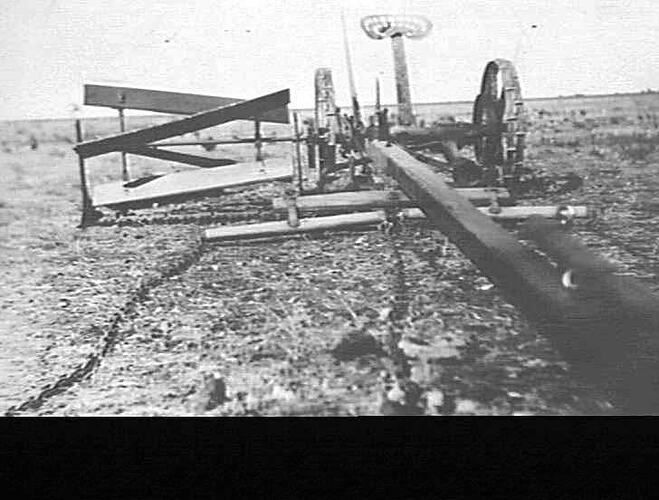 PATENT ATTACHMENT TO MOWER FOR CUTTING LUCERNE, RYE GRASS, SUB CLOVER AND STINKWORT TO PERFECTION: H. CALVERT