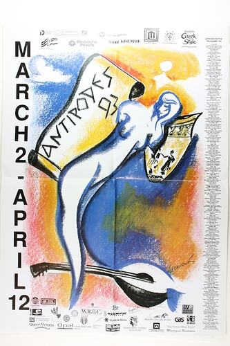 Poster - The Antipodes Festival, Melbourne, 2 Mar-12 Apr 1993