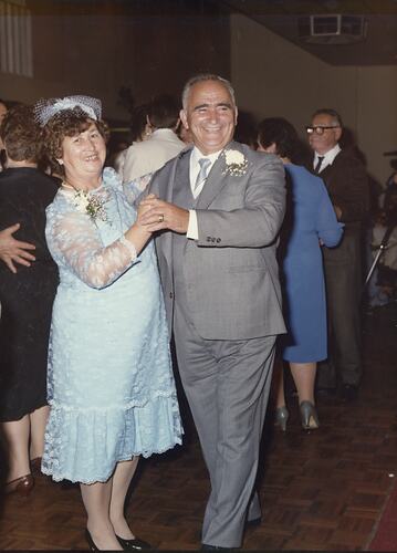 Efstathia & Peter Spiropoulos Dancing, Wedding Reception, Brunswick, 1984