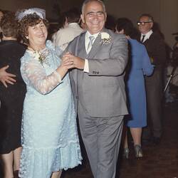 Digital Photograph - Efstathia & Peter Spiropoulos Dancing, Wedding Reception, Brunswick,1984