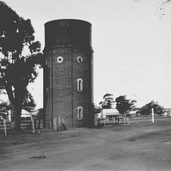 Negative - Water Tower, Charlton, Victoria, Apr 1898