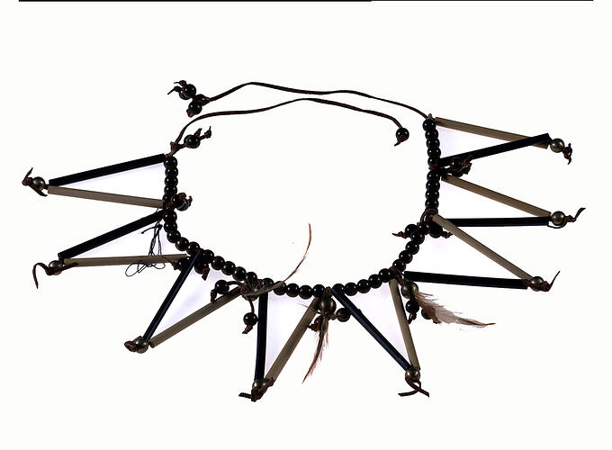 Necklace - Wooden Zig-Zag Rods