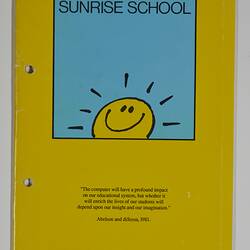 Invitation - Sunrise School Board to Mr David Williams, Launch of Sunrise School, 1988