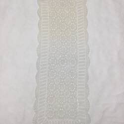 Table Runner - White Crochet, Natalie Senjov-Makohon, Melbourne, late 1960s