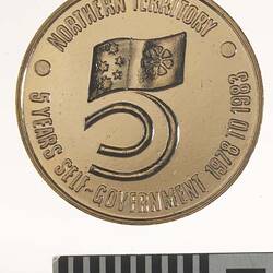 Medal - Northern Territory Self Government, 1978 - 1983,1983 AD