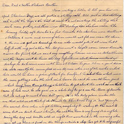 Letter - Sapper Alfred Galbraith to Family, Egypt, 28 Dec 1915