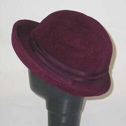Hat - Burgundy Velour - SH880792