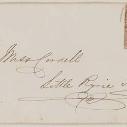 Stamp - Emblems Issue, 2 Pence, Victoria, Australia, 1858