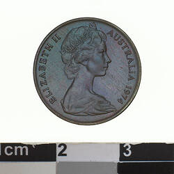 Coin - 1 Cent, Australia, 1974