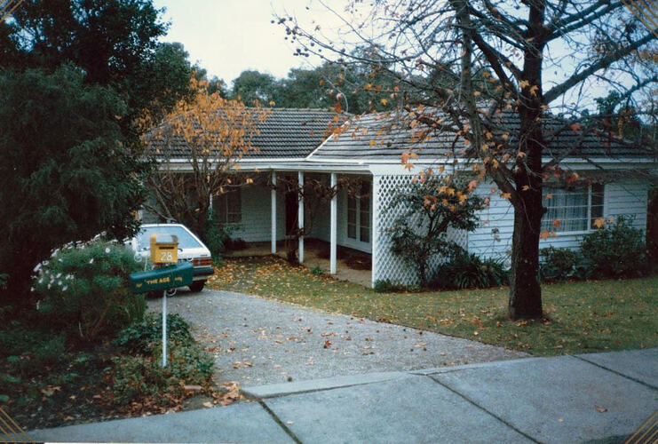 Digital Photograph - Front Garden, House & Driveway, Mount Waverley, 1980-1989