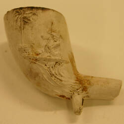 Smoking Pipe - Kaolin, Moulded, Squatters Bungaree (Fragment)