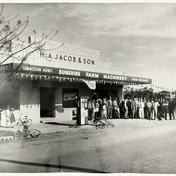 Photograph - H.V McKay Massey Harris, Hay Day at HA Jacob & Son, Walla Walla, New South Wales, circa 1955