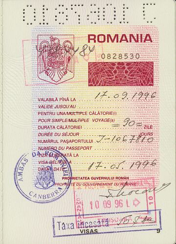 Passport - Barbara Condorateanu