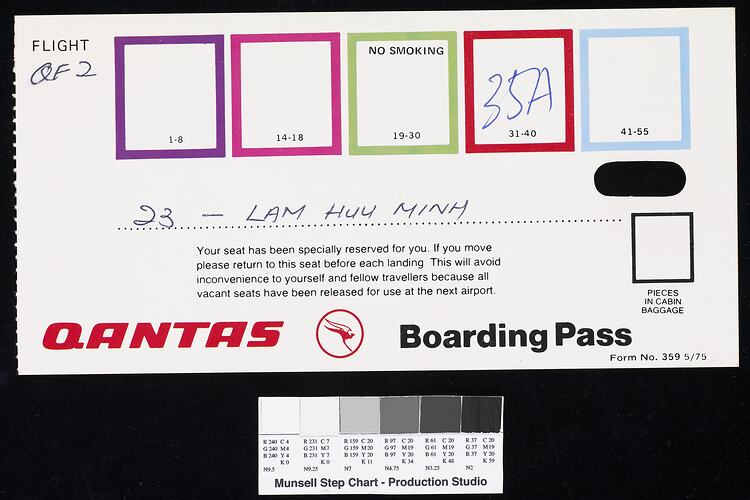 Qantas Boarding Pass