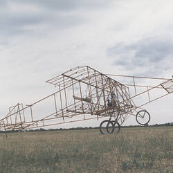 Photograph - Airframe of Replica Duigan Biplane, Built by Ron Lewis, Mangalore, Victoria, 1988