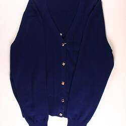 Cardigan - Edda Azzola, Knitted, Navy Blue, circa 1960s