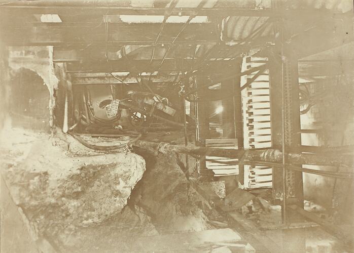 Photograph - Melbourne Electric Supply Co, Excavation Work for HT Switchboard, Richmond, Victoria, 14th November 1910