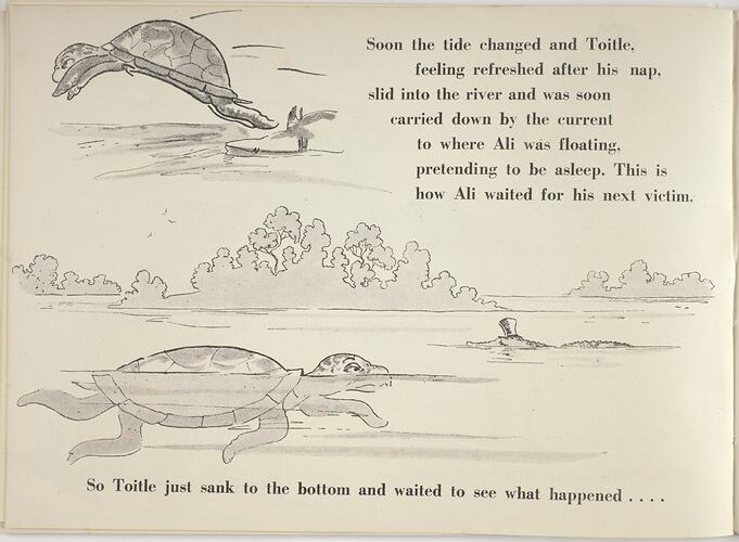 Illustrated page from a children's book.