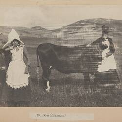 Photograph - 'Our Milkmaids', Deal Island, Bass Strait, 1890