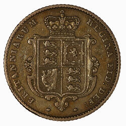 Coin - Half-Sovereign, Queen Victoria, Great Britain, 1842 (Reverse)