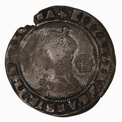 Coin - Sixpence, Elizabeth I, England, Great Britain, 1575 (Obverse)