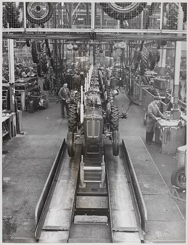 Photograph - Massey Ferguson, End of Tractor Production Line, Banner Lane, Coventry, England, 28 Mar 1961