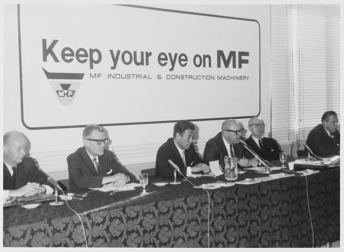 Photograph - Massey Ferguson, Press Conference, Factory Opening, Aprilia, Italy, Mar 1968