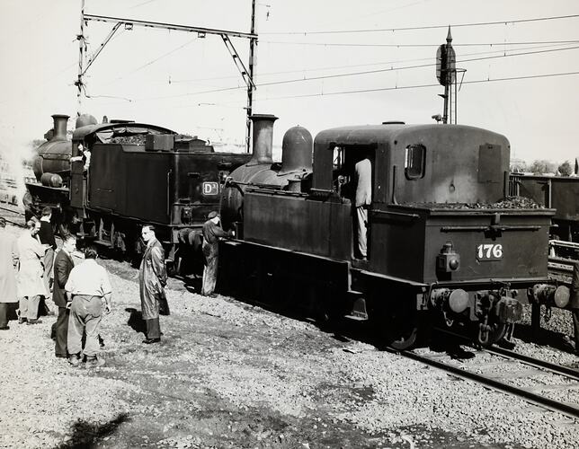 Photograph - Massey Ferguson, Railway Shunting Steam Engine, Sunshine Factory, Victoria, 1960s