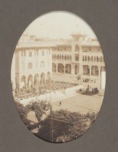 Digital Image - World War I, Buildings & Courtyard, Egypt, 1915-1917